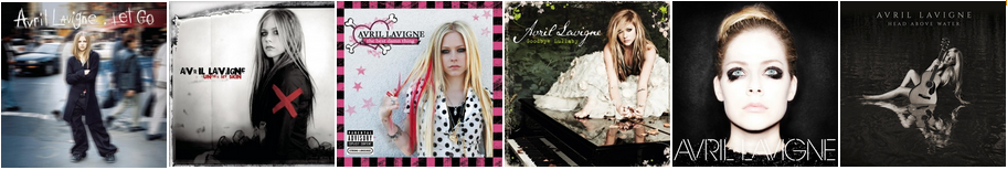 Avril Lavigne album covers